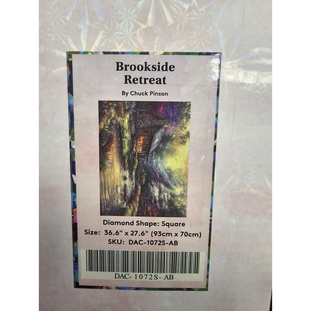 Diamond Art Club DIY Diamond Art Kit Brookside Retreat 36.6" x 27.6" - Picture 2 of 5
